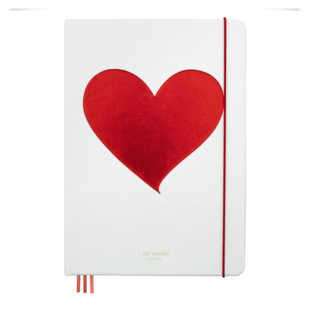 KATE SPADE NEW YORK HEARTS "TAKE NOTE" XL NOTEBOOK